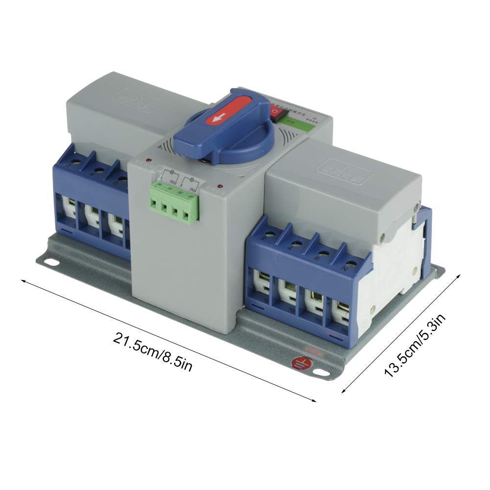 Transfer Switch, 220V 63A ZGQ1M - 63/4P Dual Power Transfer Mini Automatic Circuit Breaker