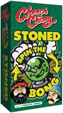 Spin The Bong Game, Adult Party Game, Card & Bong Commands, 18+, Cheech & Chong