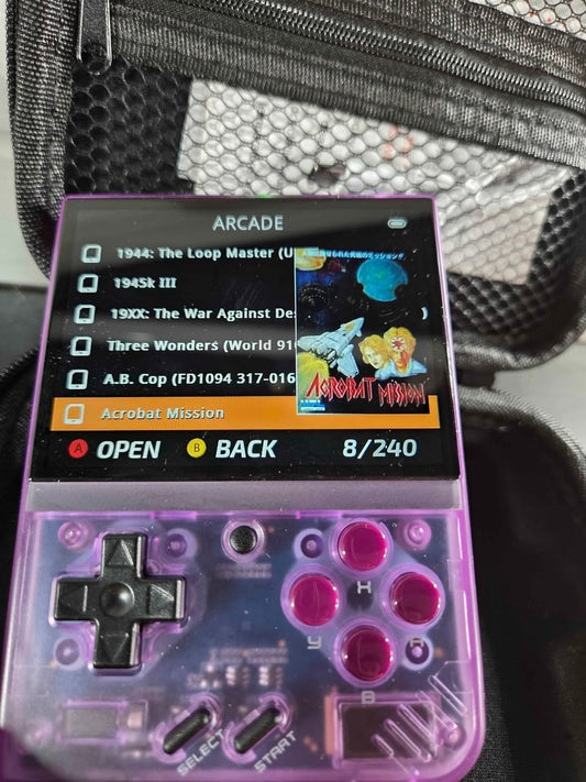 Retro Handheld Gaming Console w/ 3.5" IPS Screen & WiFi, Includes Portable Case, Mini Plus, Miyoo