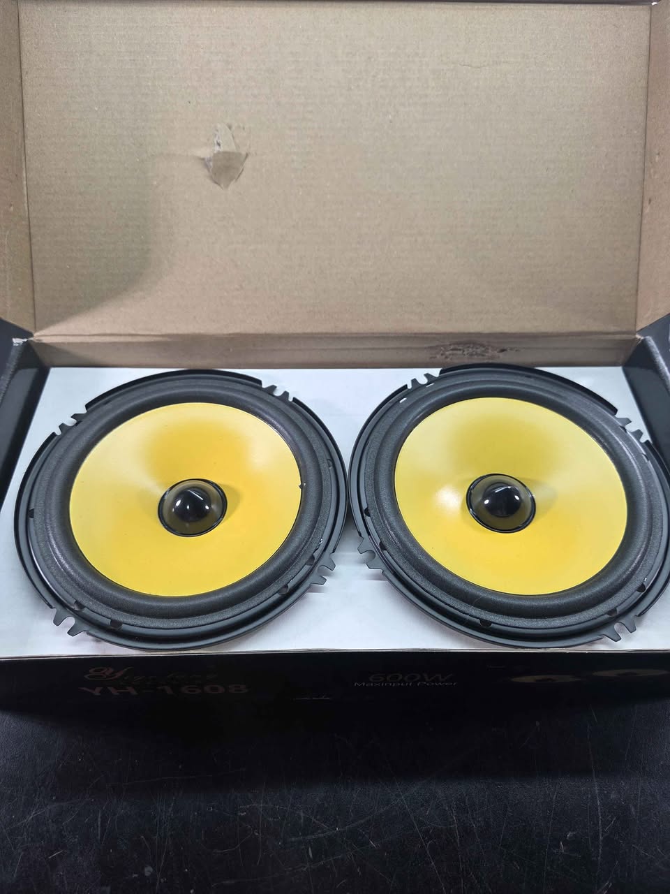 6" Inch Coaxial Car Audio Speakers, 600W, 92dB, Treble Bass Stereo Door Speakers (2pcs), YH