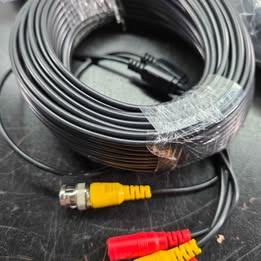 100ft HD Security Camera Cables, 4-Pack Heavy Duty BNC Video Power Wire with Connectors, Flashmen