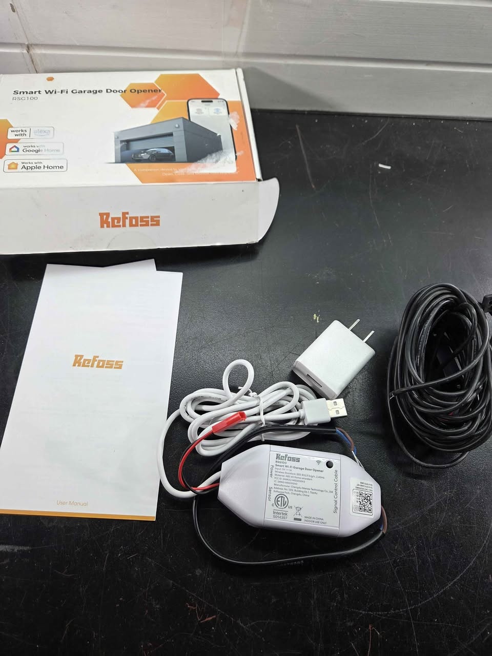 Smart Wi-Fi Garage Door Opener, App Control, Works with Alexa & Google, No Hub Needed, Refoss