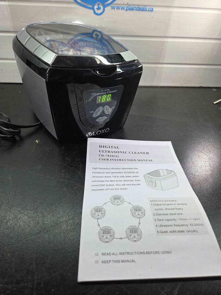 750ML Ultrasonic Jewelry Cleaner, 42000Hz Professional Machine for Rings & Glasses, VLOXO