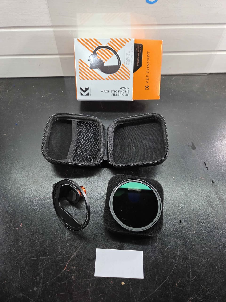 67mm Magnetic CPL Filter Kit for iPhone, with Phone Clip Mount, HD Optical Glass, K&F Concept