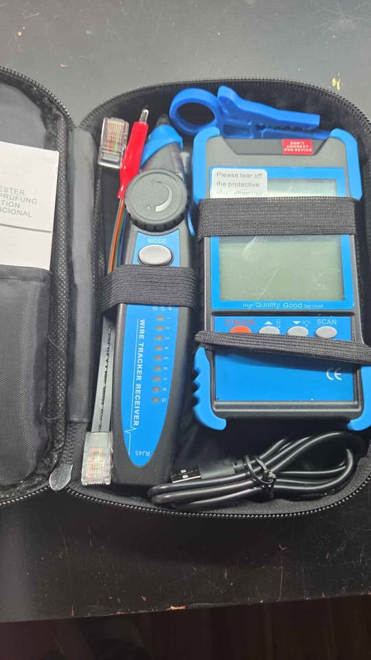 Network Cable Tester with PoE, NCV & Length Measurement for CAT5/CAT6/CAT8, YGiTK
