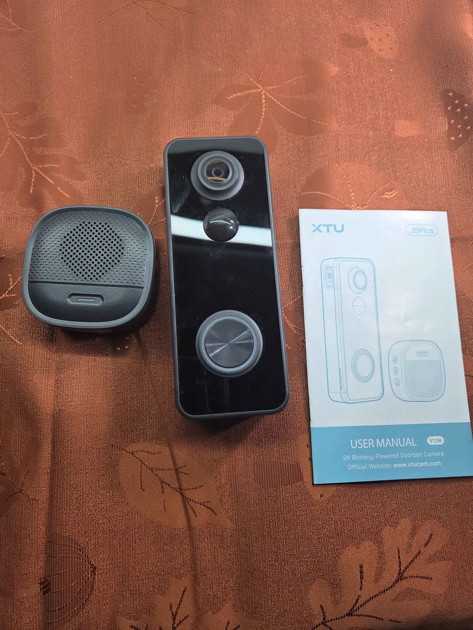 Used Doorbell Camera Wireless Outdoor w/ Chime, Pano View, 2K 3MP, XTU