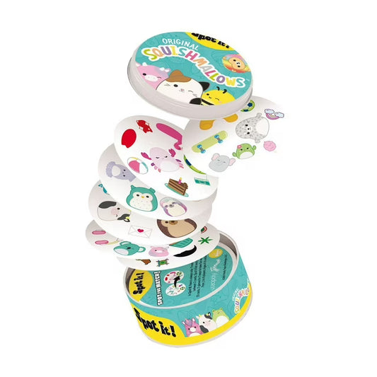 Spot It! Squishmallows : Observation and Speed Game, 2-8 Players, Ages 6+