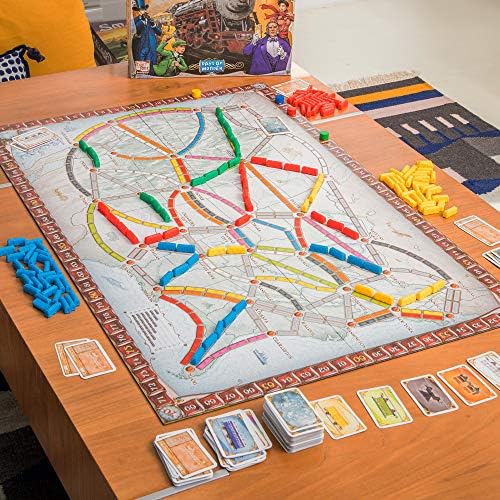 Ticket to Ride : Strategy Family Board Game, 2-5 Players, Ages 8+
