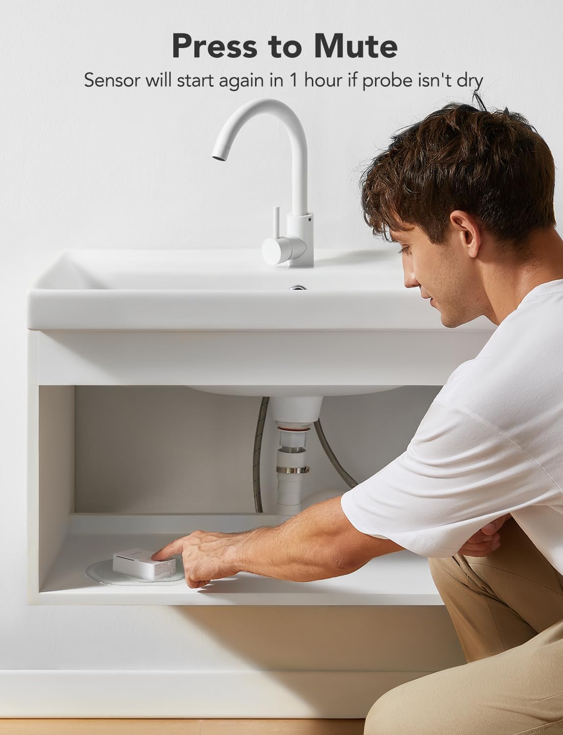 Water Leak Detectors 3 Pack, 100dB Audio Alarm, Leak and Drip Alerts, For Home, Basement, GoveeLife