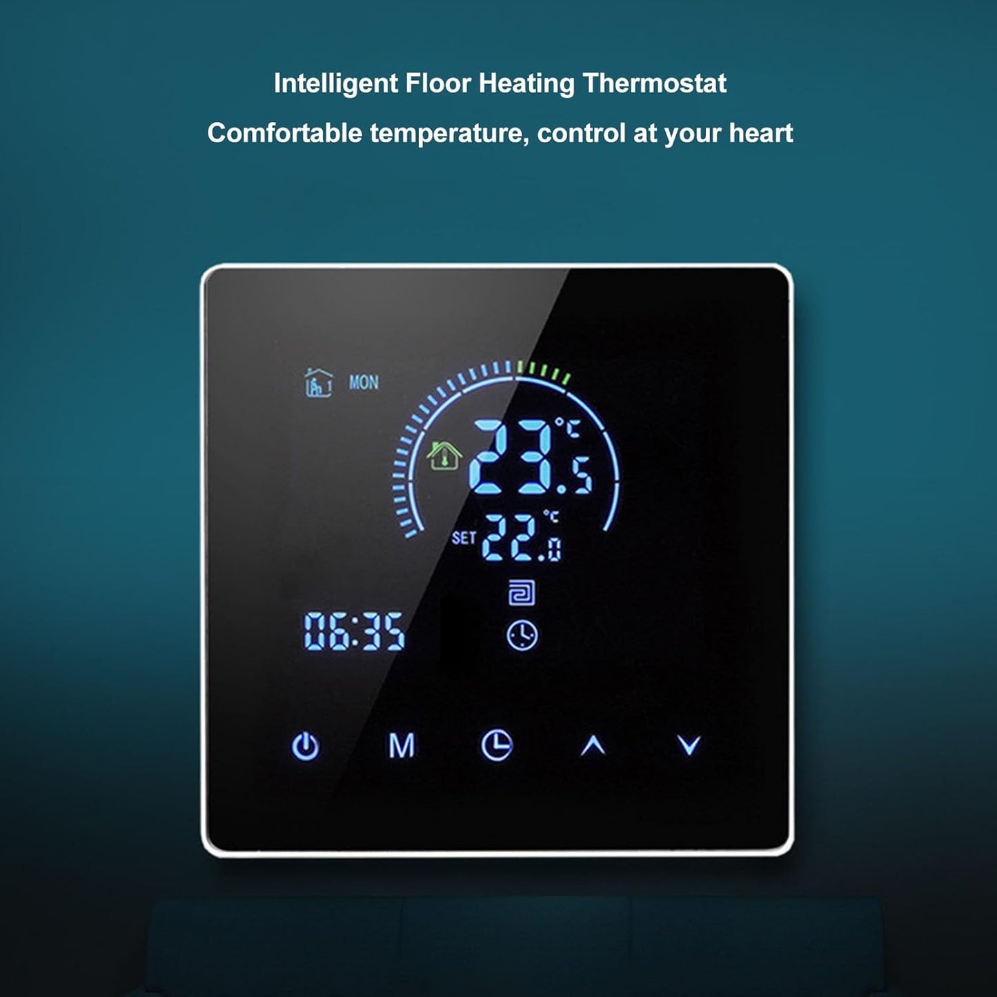 Wifi Thermostat, Digital Touchscreen Display AC 90V to 240V, White K2H