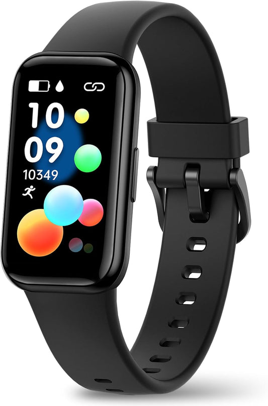 meoonley Fitness Tracker Watch, Waterproof, Heart Rate, Blood Oxygen, Sleep Monitor