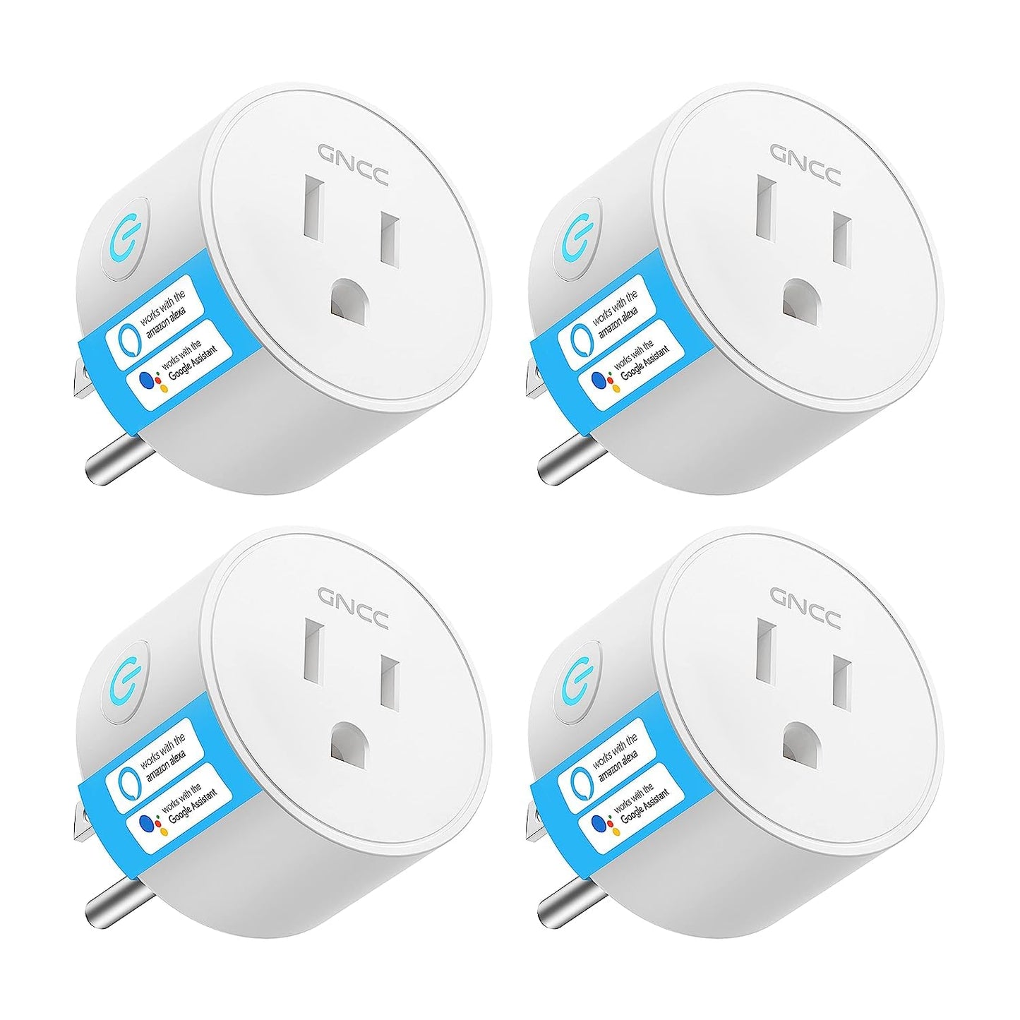 GNCC Mini Smart Plug, Works w/ Alexa & Google, Timer, Schedule, Remote, No Hub Required