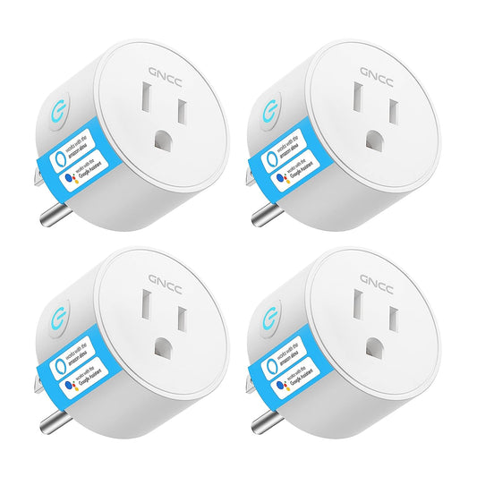 GNCC Mini Smart Plug, Works w/ Alexa & Google, Timer, Schedule, Remote, No Hub Required