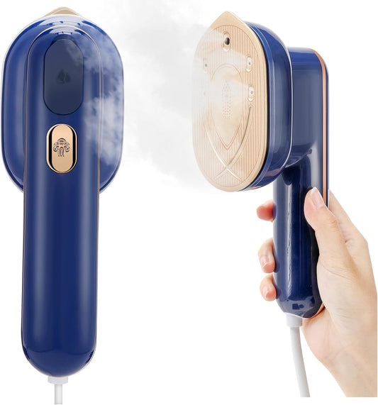 New Mini Steam Iron for Clothes, 1100W Travel Steamer Iron 15s Fast Heat Heating (oluopa)