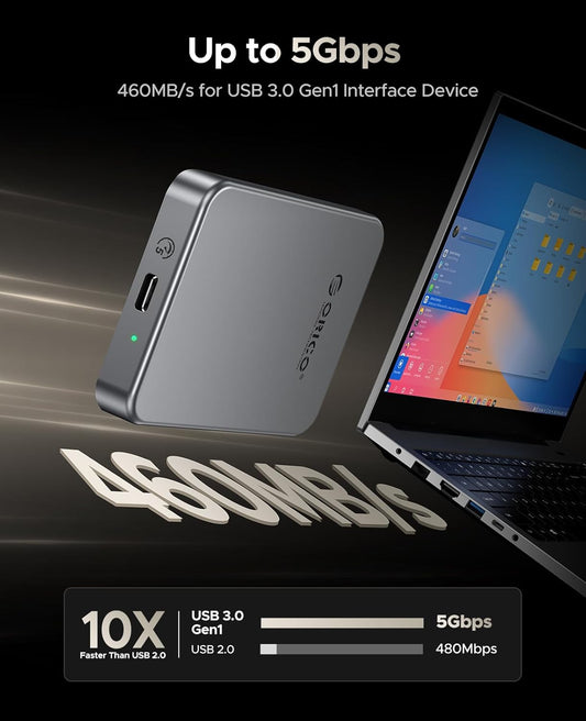 512GB Magnetic Portable SSD, 4K ProRes HDR Record, 460MB/s, for iPhone 16 Pro Max, ORICO