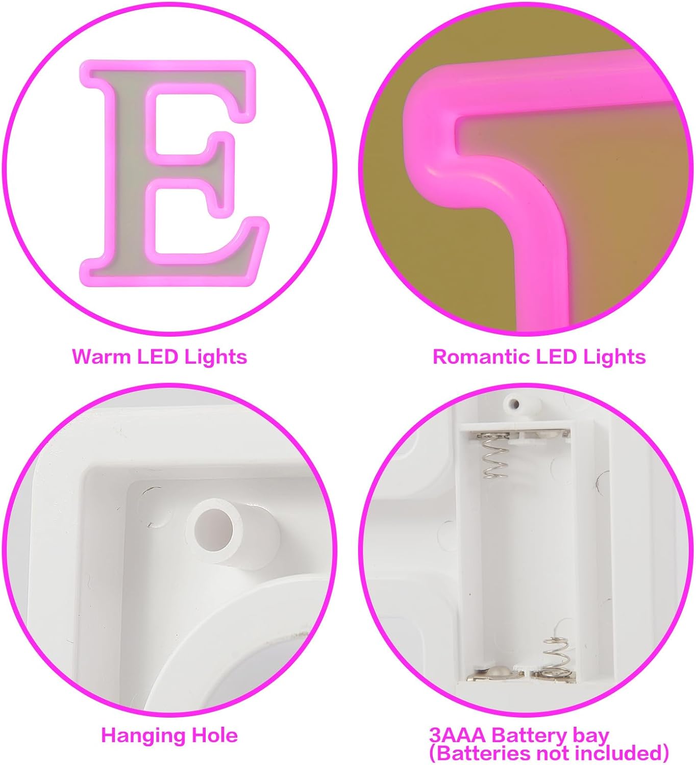 New Love Marquee Sign, LED Letter Lights, Wedding, Birthday Party, Home Décor