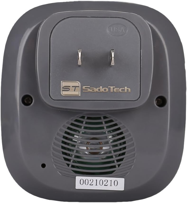 SadoTech Wireless Doorbell, Model CX, 2 Push Buttons, Waterproof, 4 Volume Settings, Gray