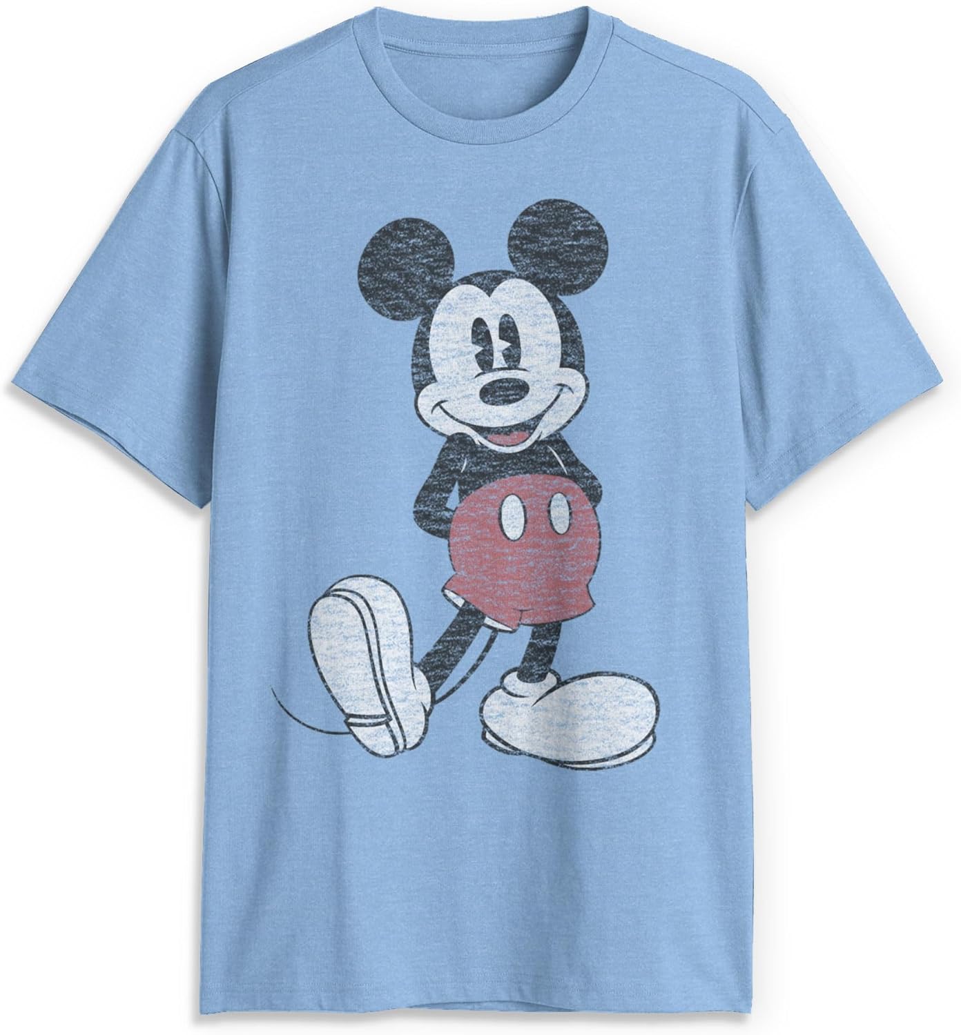Mens Mickey Mouse T-Shirt Size Small, Distressed Look, Disney