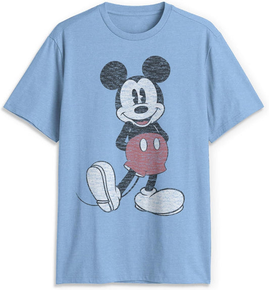 Mens Mickey Mouse T-Shirt Size Small, Distressed Look, Disney