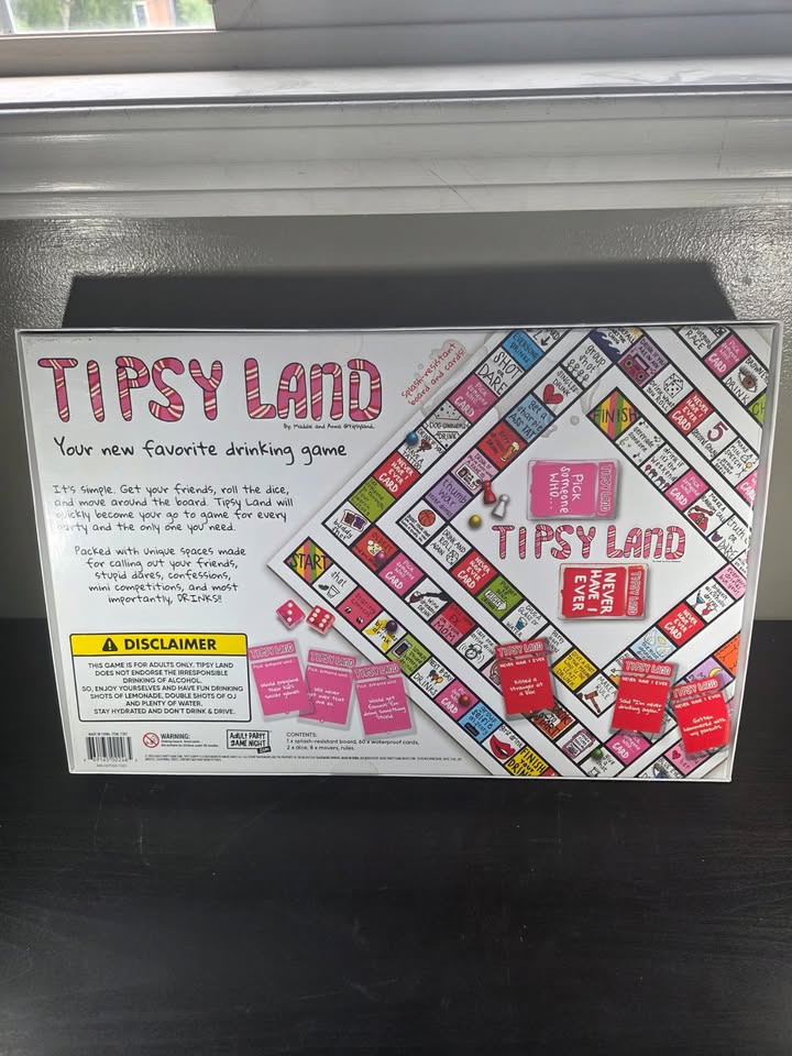 Tipsyland : Original Edition, Fun Challenges, Dares & Mini-Competitions, 3-8 Players, 18+