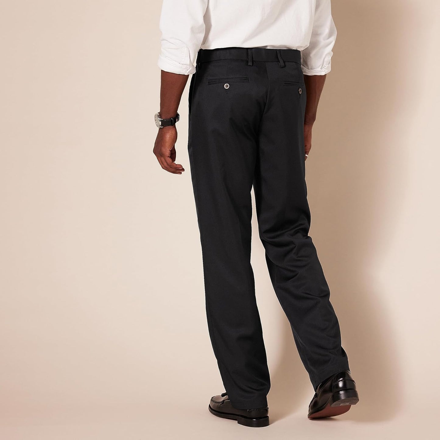 Dress Pants (36W x 36L), Mens, Expandable Waist, Classic-fit, Flat-Front, Amazon Essentials