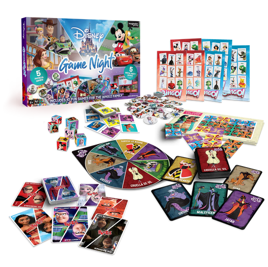 Disney Family Game Night: 10-in-1 Kids & Family Board Game Collection