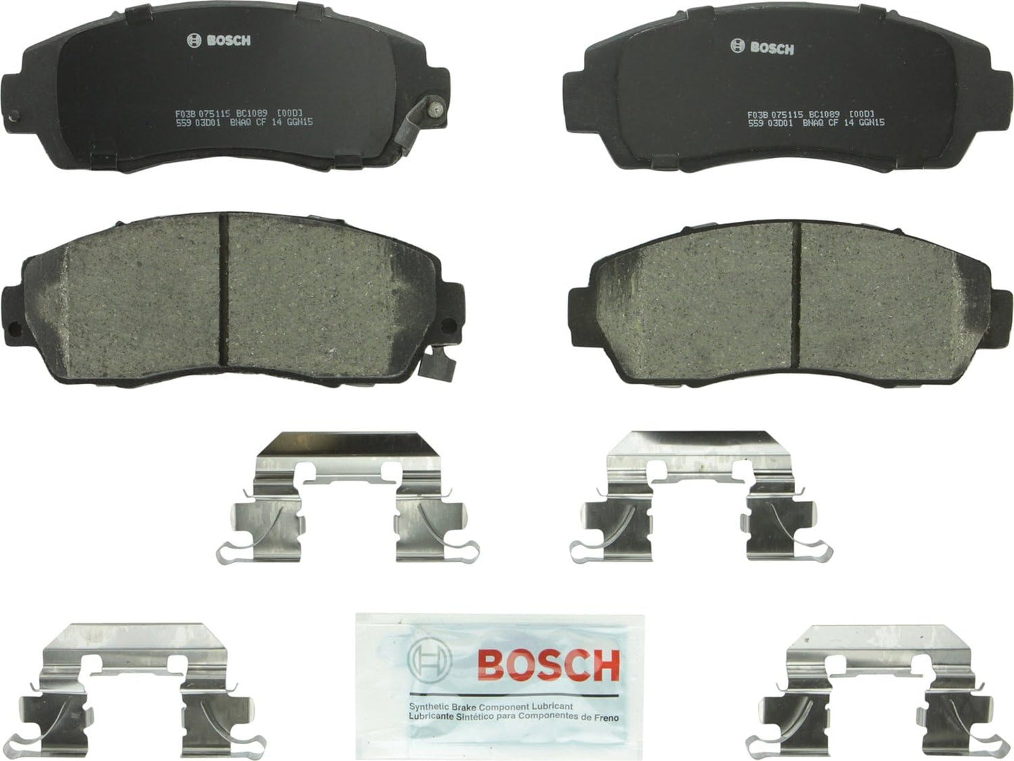 Brake Pad Set, BC1089, QuietCast, Ceramic Disc, Front, Acura RDX, Honda Crosstour, CR-V, Odyssey