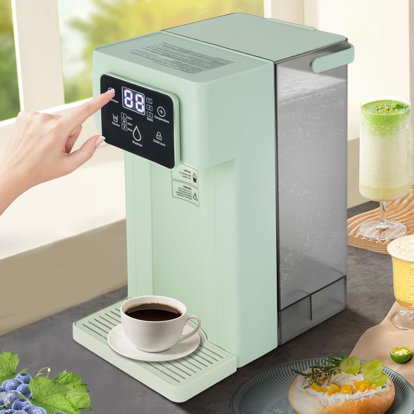New 3L Hot Water Dispenser, Manual Dispense, Safety Lock, Adjustable Temp, ALW-HT18