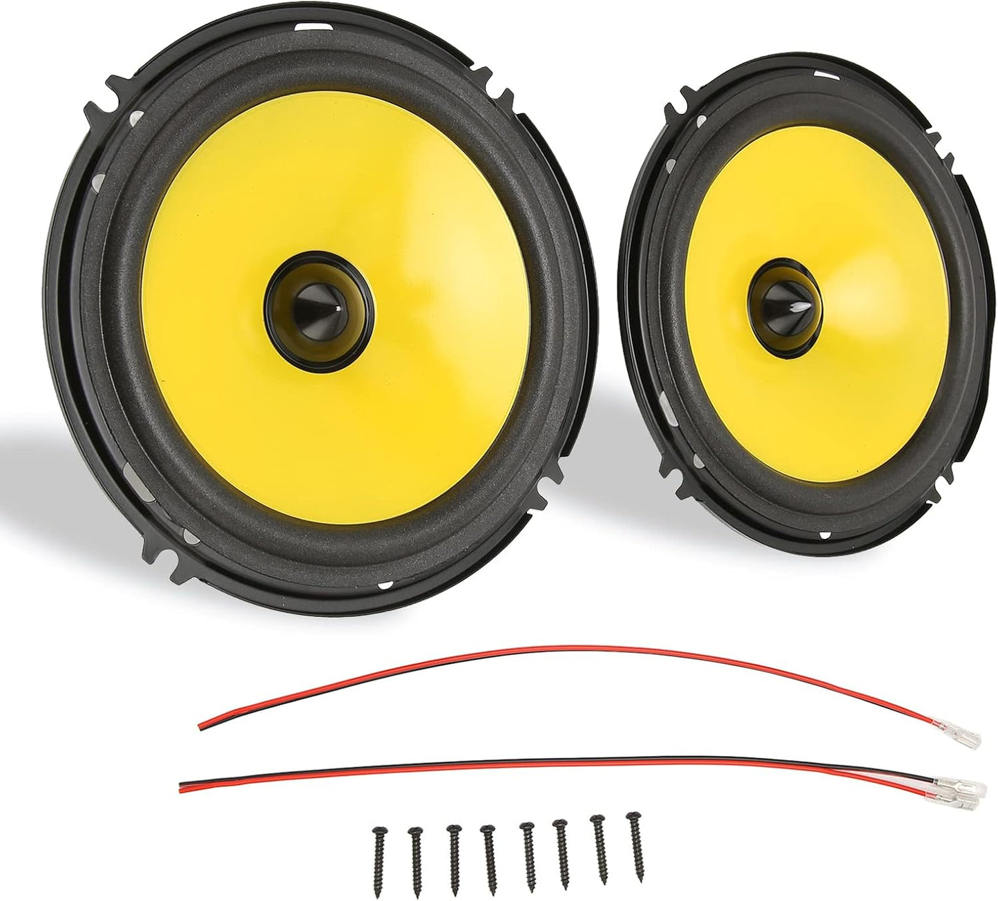 6" Inch Coaxial Car Audio Speakers, 600W, 92dB, Treble Bass Stereo Door Speakers (2pcs), YH