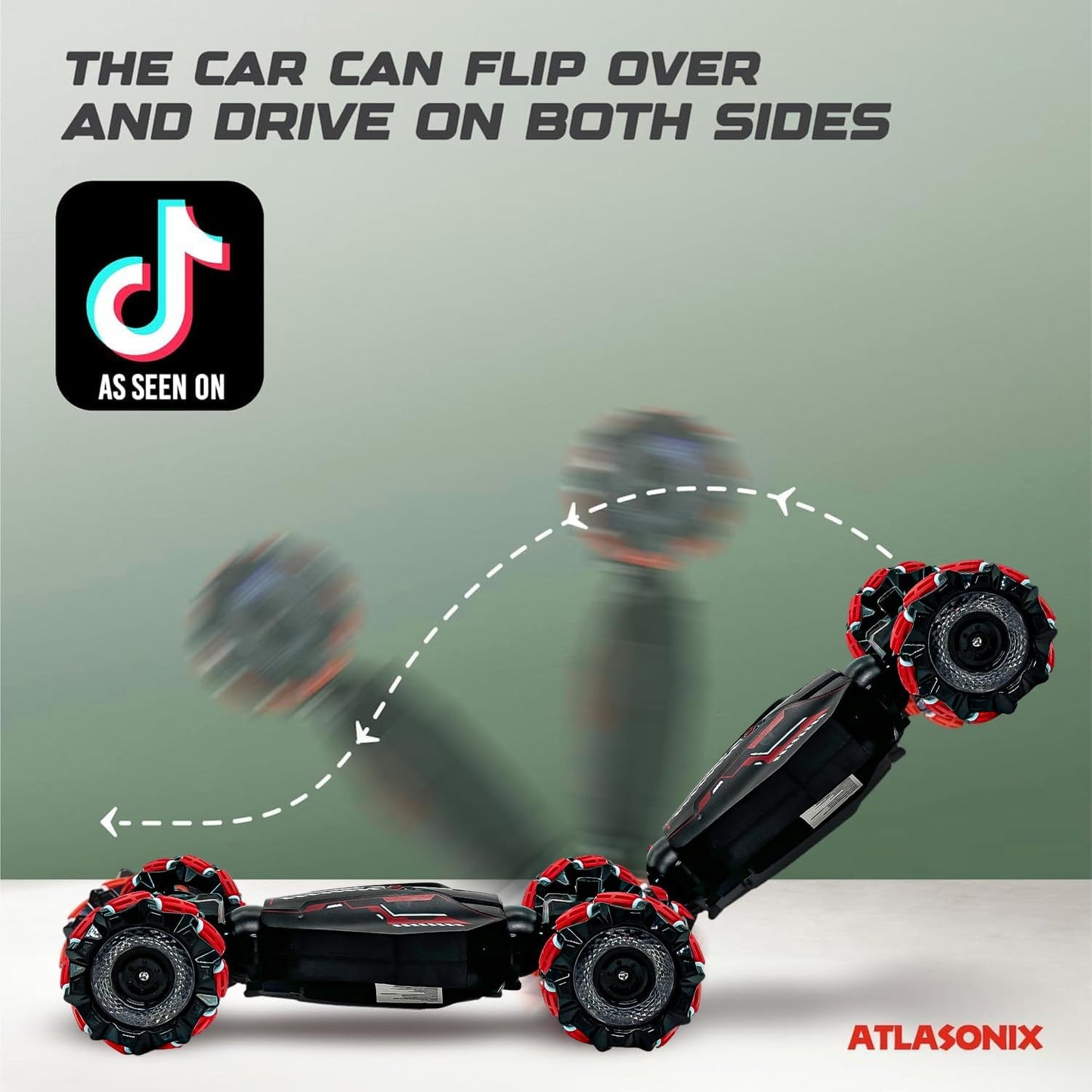 Gesture Sensing RC Stunt Car, 360° Rotating Stunts, Double-Sided Driving, Rechargeable