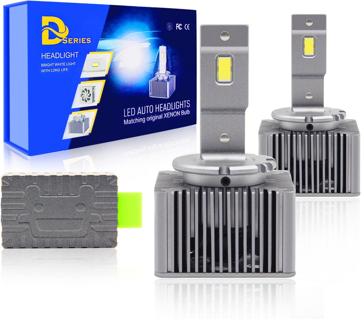 New MICOTA D3S/D3R LED Headlight Bulbs, 6500K, 110W, 20000LM, High/Low Beam, Quick Install, 2-Pack
