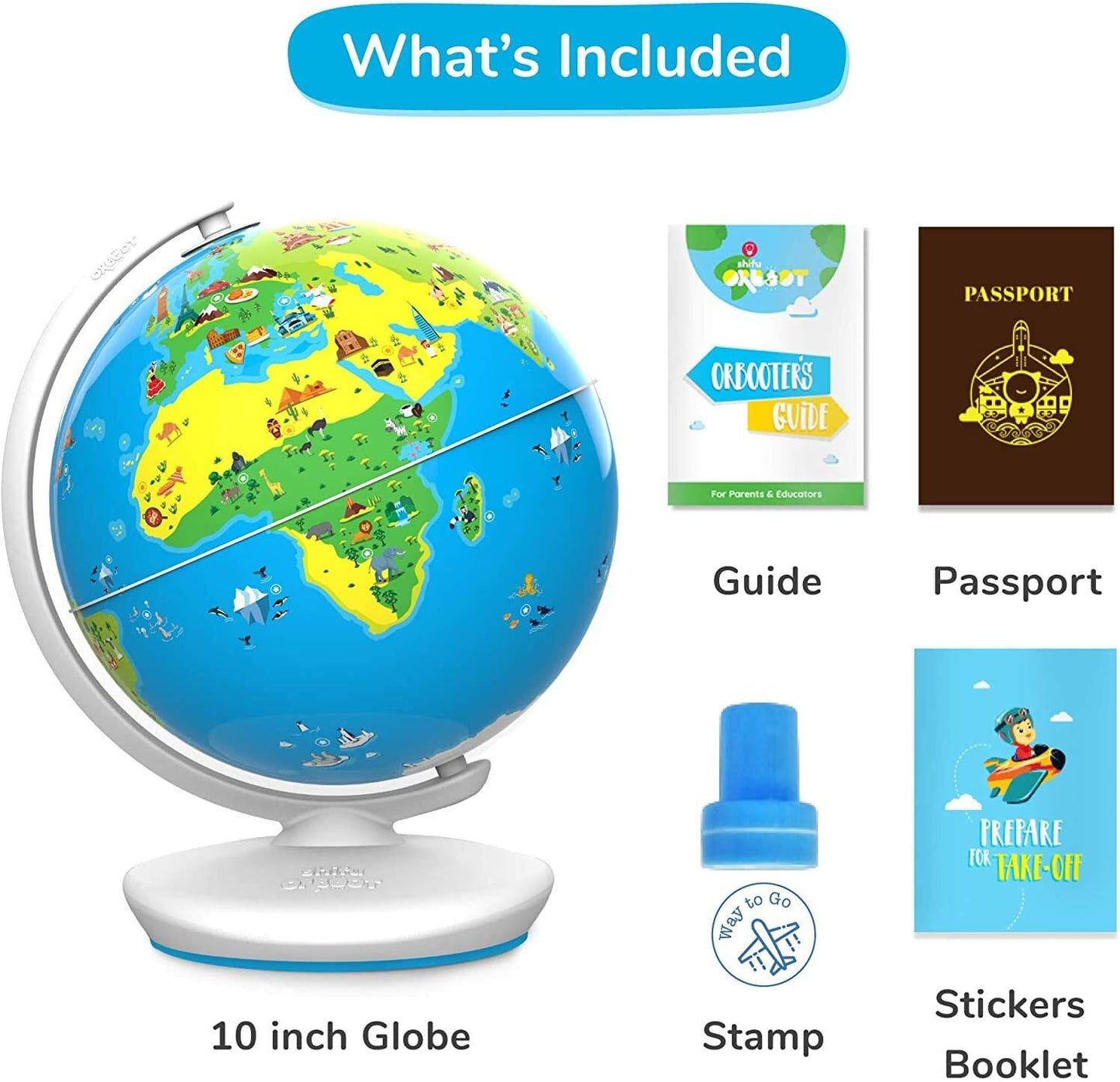 PlayShifu Orboot Earth Globe, AR Interactive, 400 Wonders, 1000+ Facts, STEM Toy for Ages 4-10
