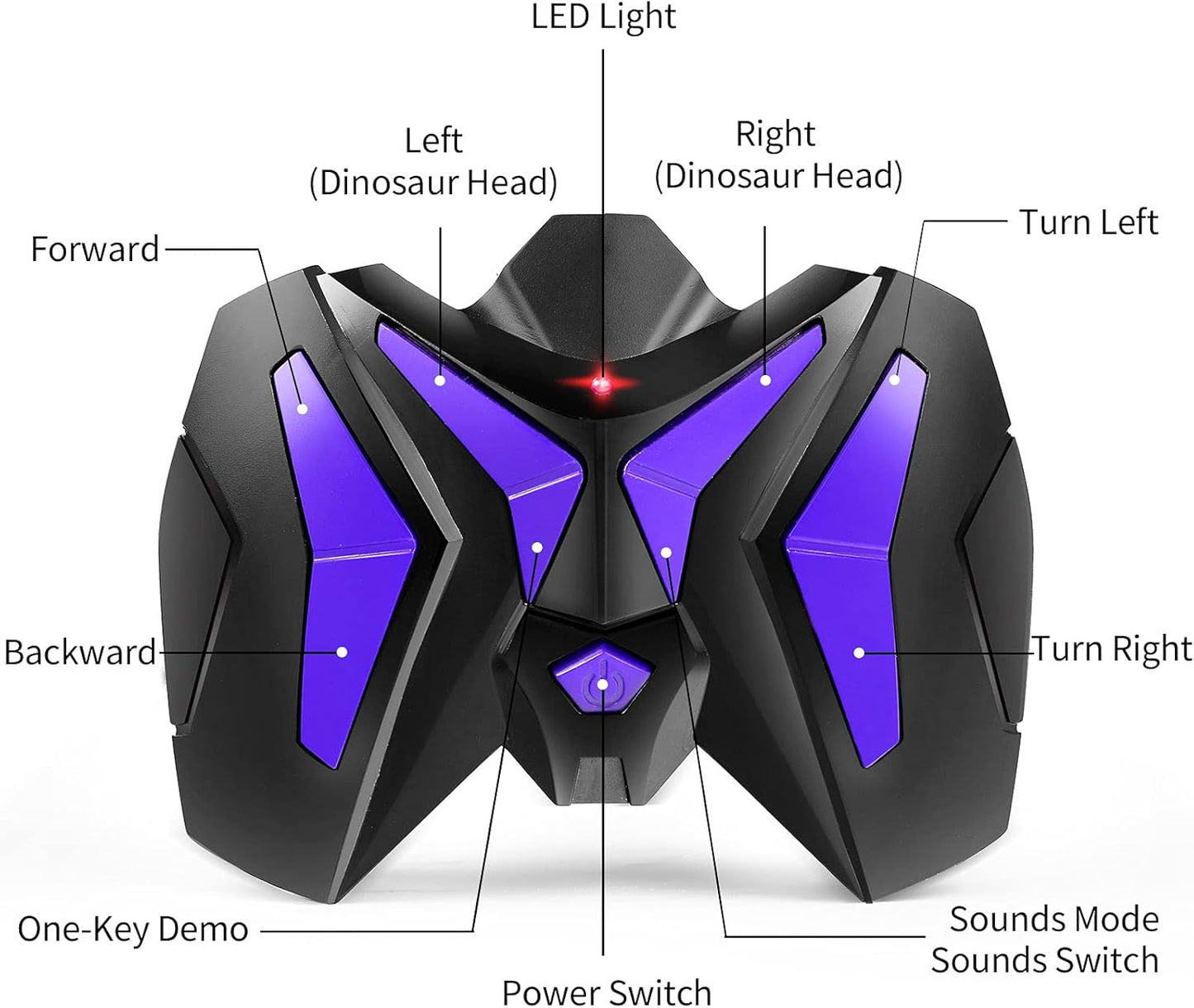 RC Dinosaur, Walking Tyrannosaurus Rex, Lights, Sounds, 360 Rotation Stunt, Rechargeable, TEMI