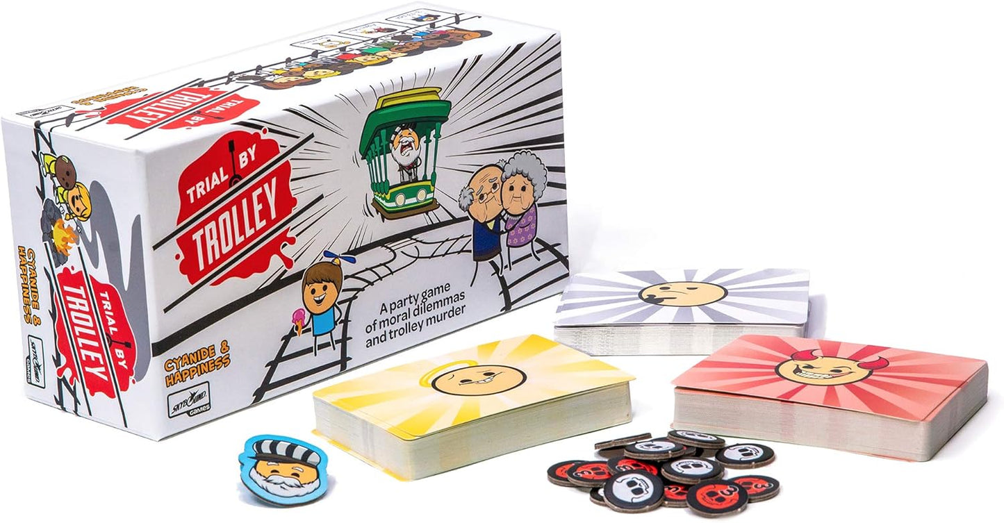 Trial By Trolley : Party Game 3-13 Players, Ages 14+, Cyanide & Happiness