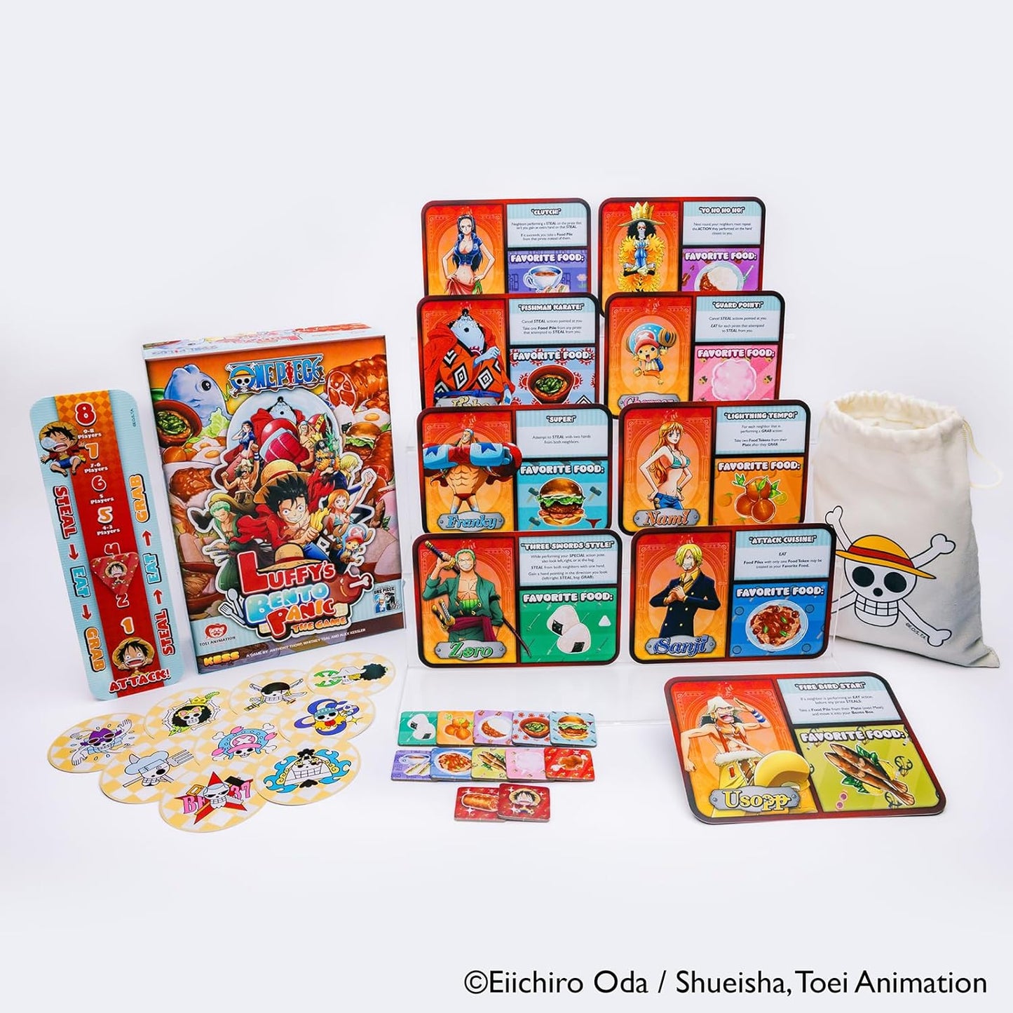 One Piece Luffy's Bento Panic : Party Card Game, 3-9 Players, Ages 8+