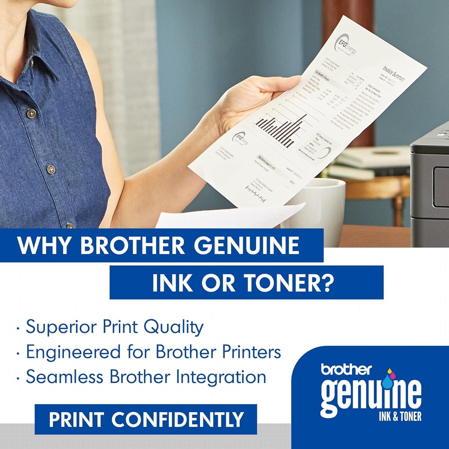 Brother Genuine TN850 High-Yield Black Toner Cartridge