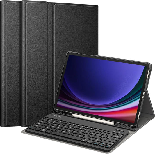 Fintie Keyboard Case for Samsung Galaxy Tab S9 Plus, Slim Stand, Bluetooth Keyboard, Pen Holder