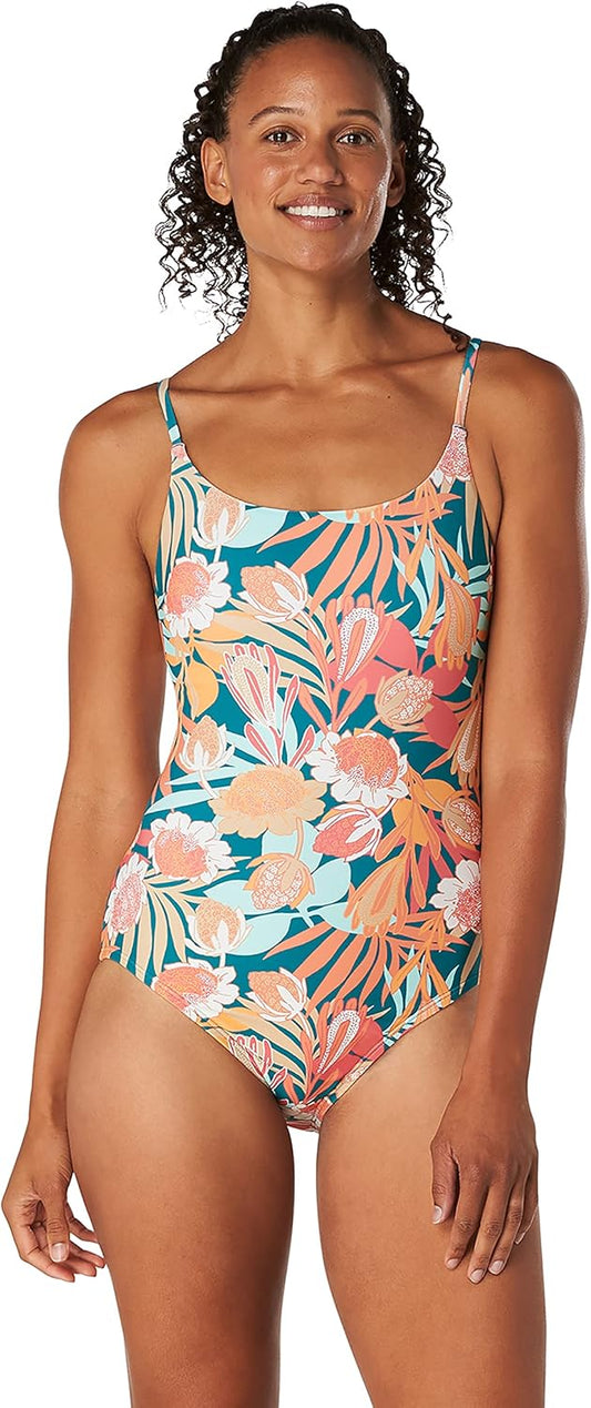 One Piece Swimsuit, Womens, Eco Flex, Double Cross Back, Moderate Cut, Speedo