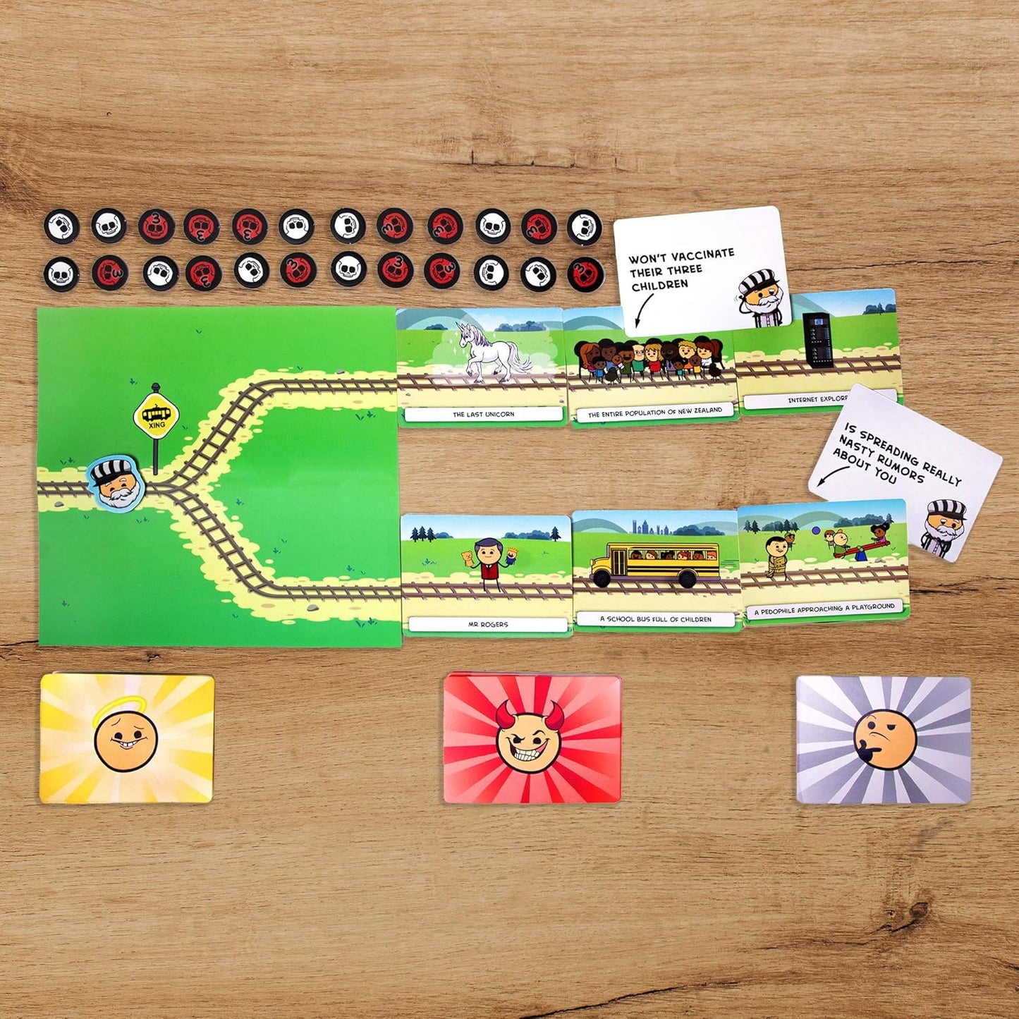 Trial By Trolley : Party Game 3-13 Players, Ages 14+, Cyanide & Happiness