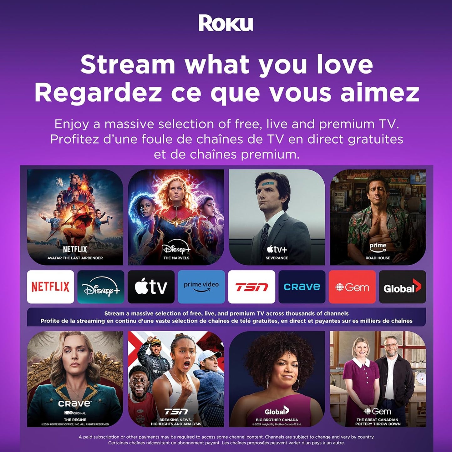 Roku Streaming Stick 4K (2022), 4K/HDR/Dolby Vision, Voice Remote, Long-Range Wi-Fi
