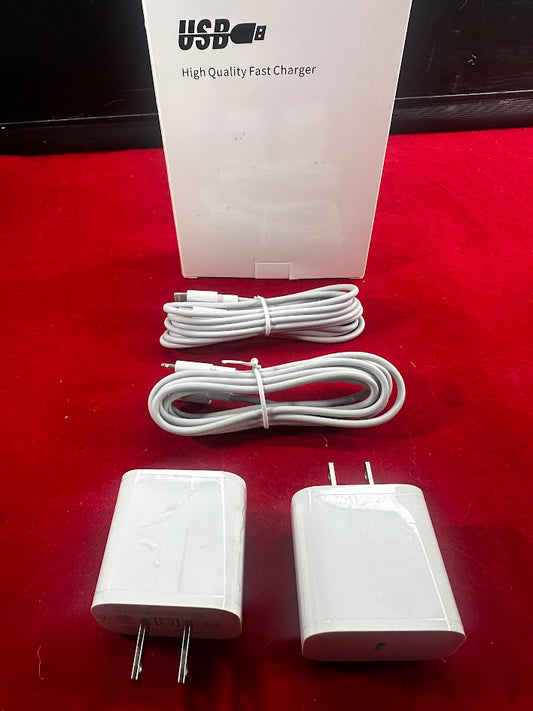 New 2 Pack, 20W PD USB C Charger, 6ft Type C to Lightning Cable, MF certified