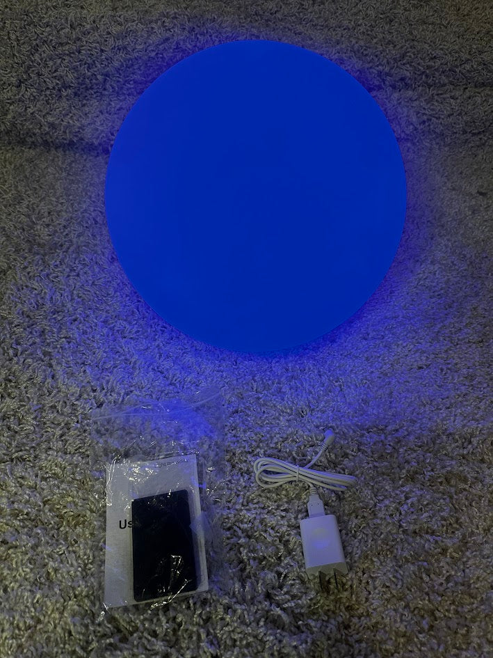 New 35cm 14-in Glowing LED Ball Light Rechargeable Dimmable RGB Color Changing Mood Lamp