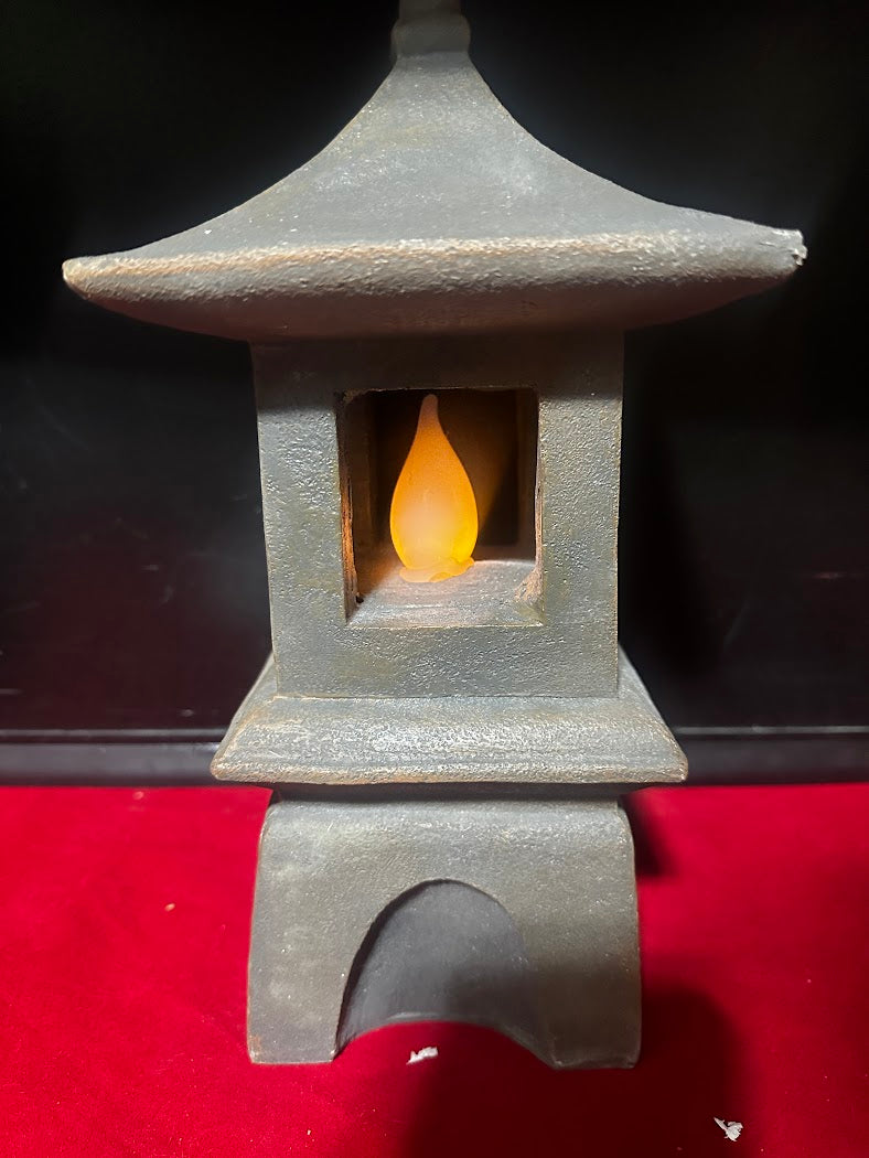 Solar Powered Pagoda, Japanese Garden Decor, Lantern, LED Garden Light, VP Home