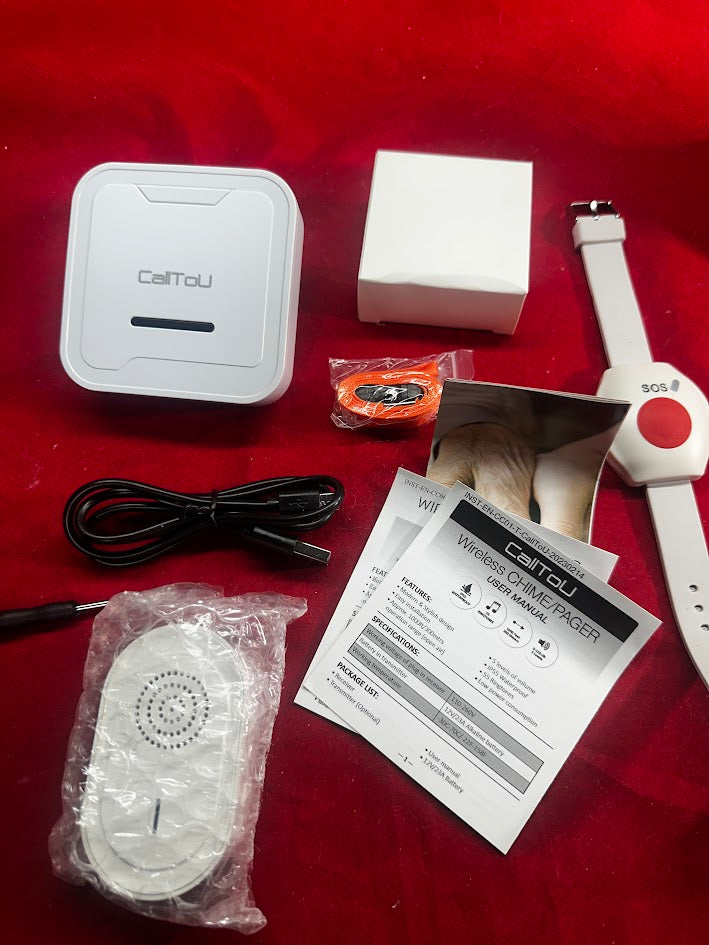 CallToU Wireless Caregiver Pager Smart IPX7 Waterproof Call Button Nurse Alert System