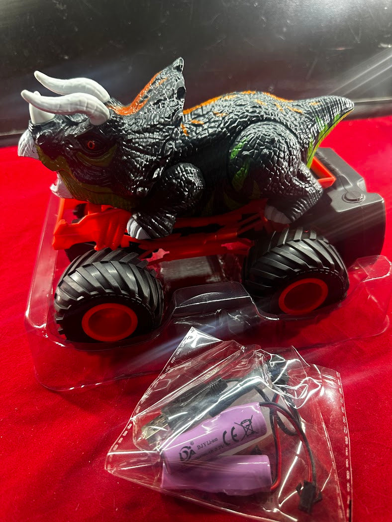 EPPO Dinosaur Car, Remote Control, 2.4Ghz, Light & Sound, Spray, Boys, Kids