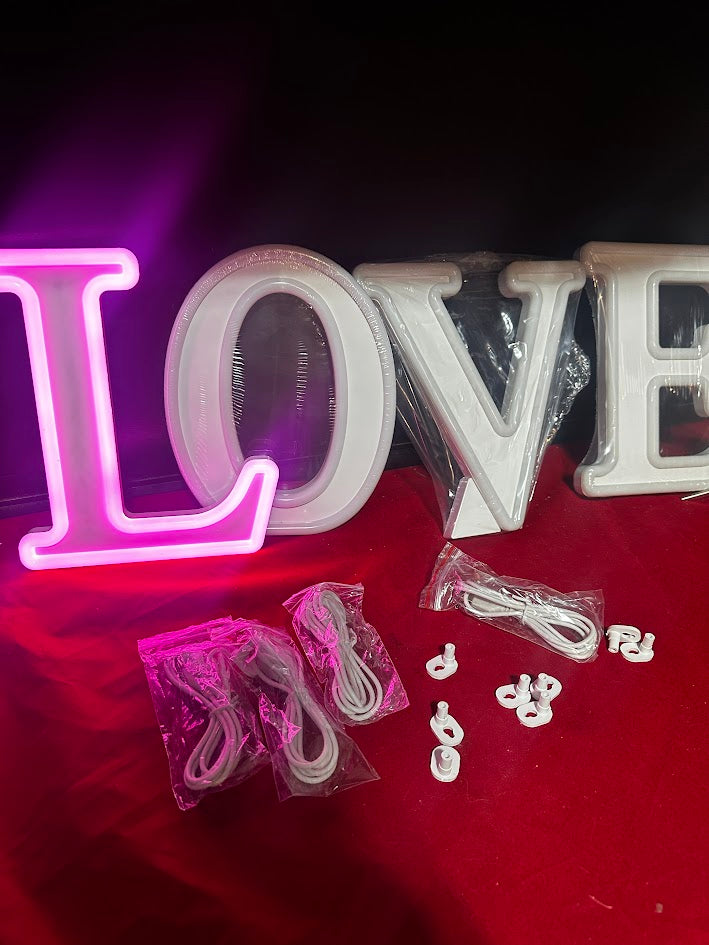New Love Marquee Sign, LED Letter Lights, Wedding, Birthday Party, Home Décor