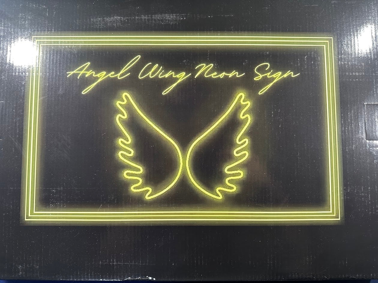 Angel Wing Neon Lights - Pink - USB Powered with Dimmer Switch - New in Box
