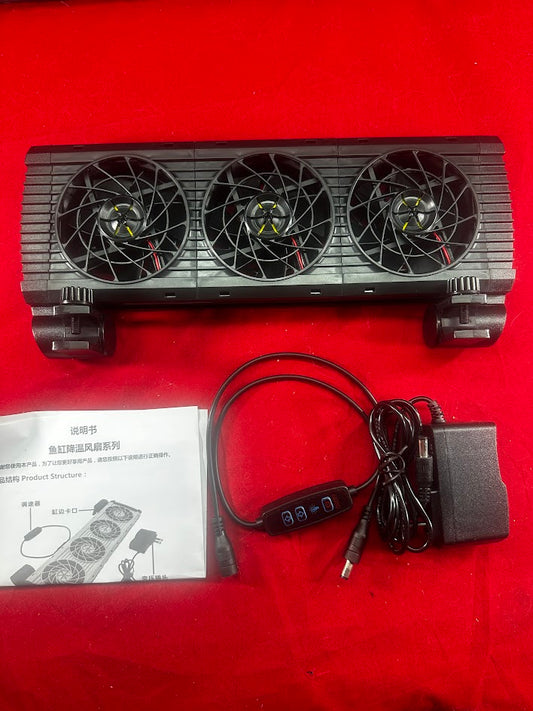 New Aquarium fan / Cooling station - 3 fans for Marine Life Tank