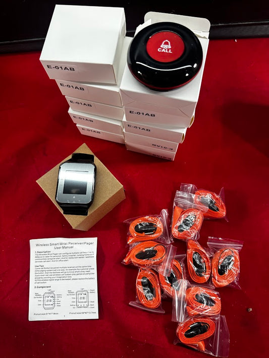 New CallToU Alarm Watch with 10 call buttons, Medical Alert Watch For Seniors, Caregivers