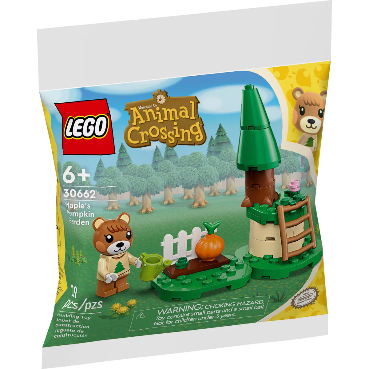 LEGO Animal Crossing Maple's Pumpkin Garden 30662, 29 Pieces, Polybag